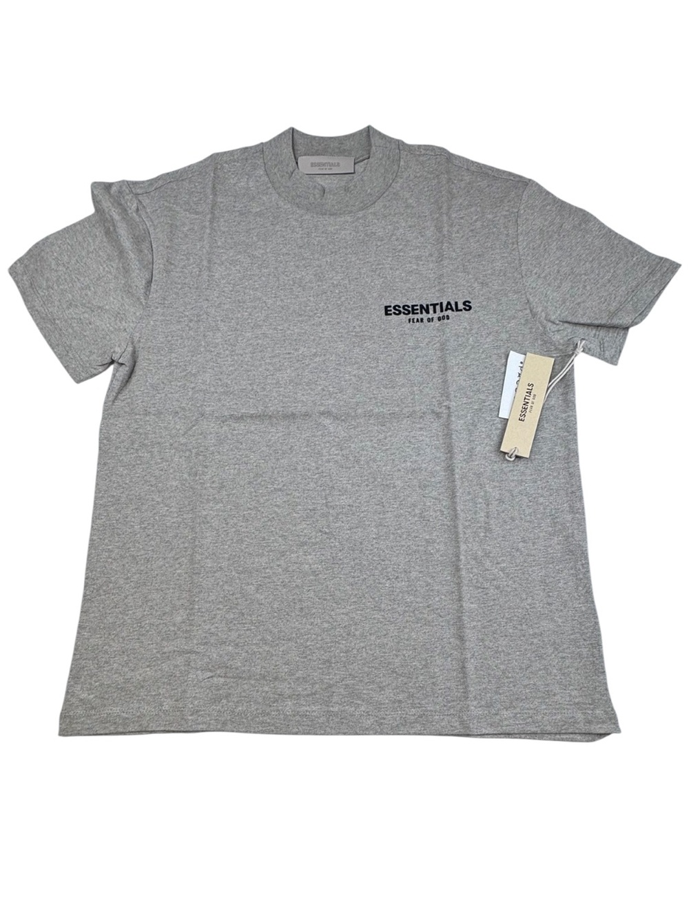 NWT Fear of God Essentials T-Shirt Men XS Gray Cotton Overside Classic Tee Logo